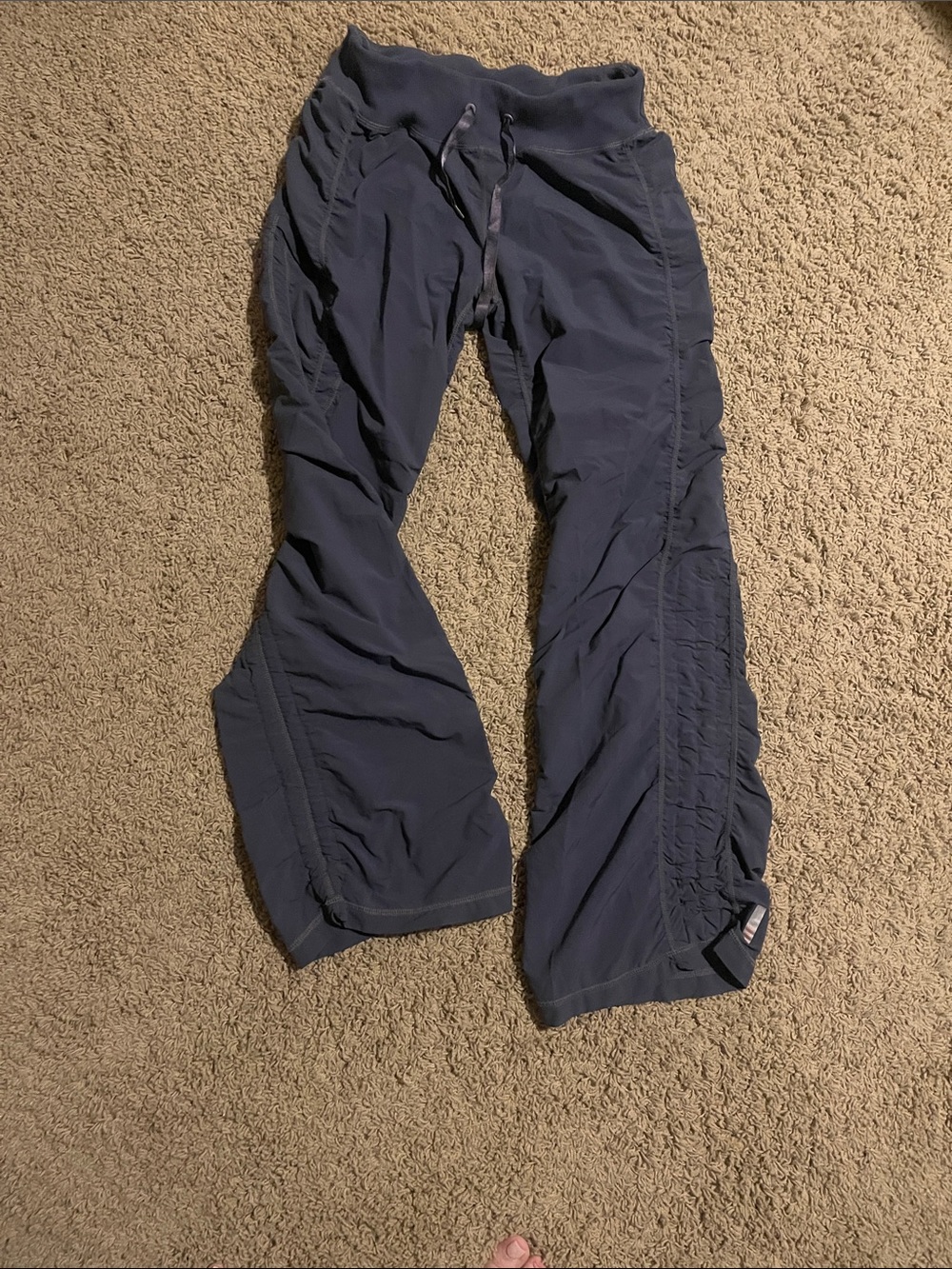 ZELLA Grey Drawstring Ruched Leg Active Pants